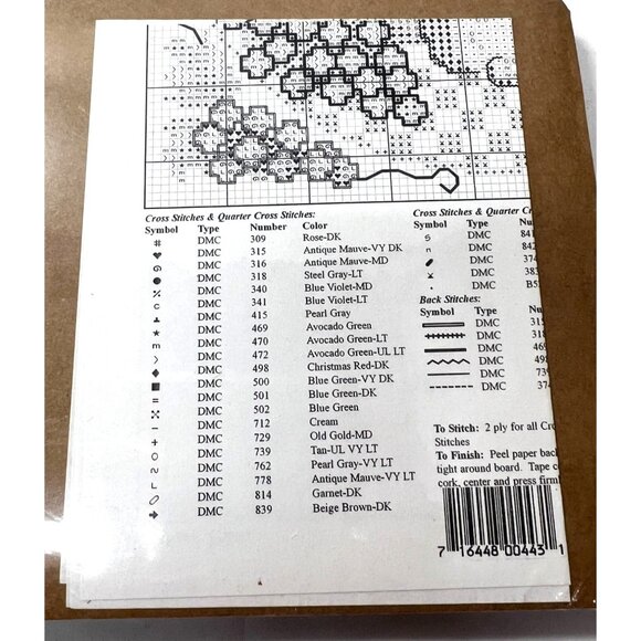 Wine & Cheese Cross Stitch Kit With Frame - Picture 4 of 4